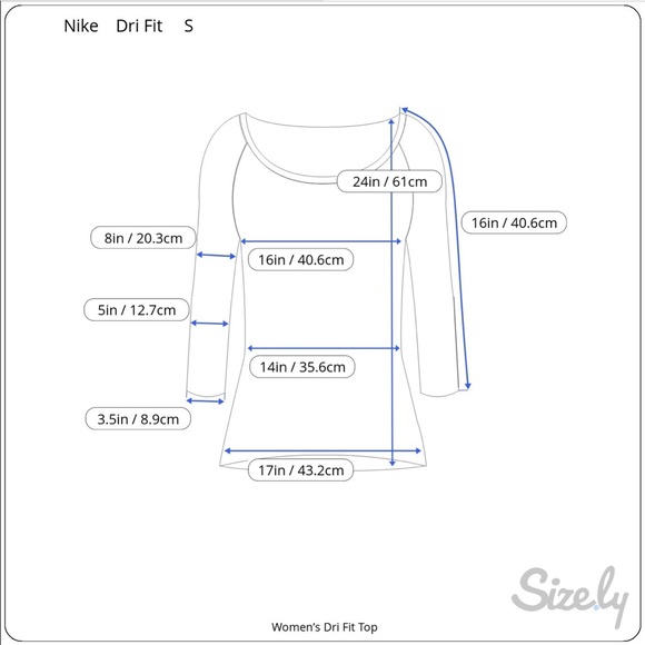 Nike Dri Fit 3 Quarter Sleeve Athletic Top - Picture 8 of 8